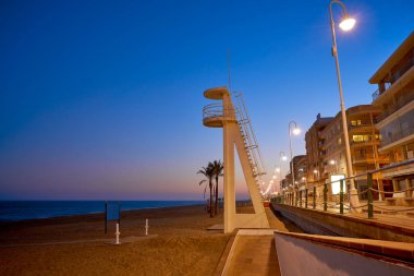 Guardamar del Segura merkezi plaj Alicante İspanya Costa Blanca