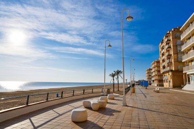 Guardamar del Segura merkezi plaj Alicante İspanya Costa Blanca
