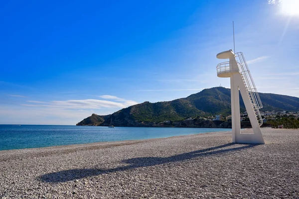 Albir Pláž Alf Del Španělského Alicante Cota Blanca Baywatch Tower — Stock fotografie