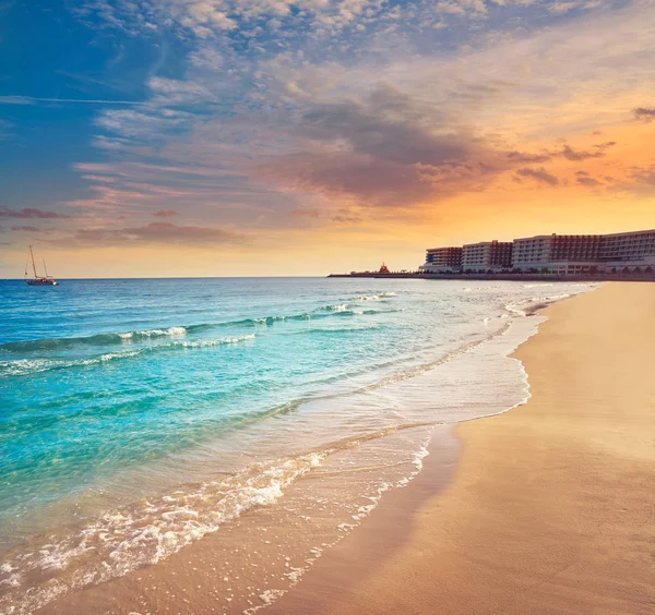 Alicante Playa Postiguet Costa Blanca España — Foto de Stock