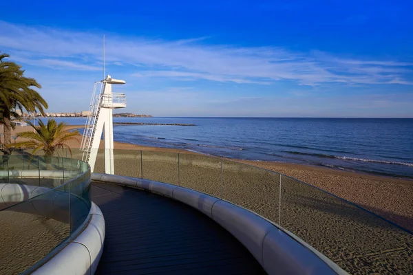 Alicante Postiguet Strand Der Costa Blanca Von Spanien — Stockfoto