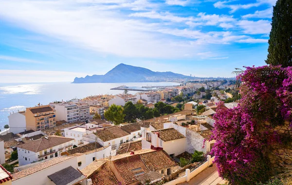 Altea Białe Wioski Skyline Alicante Hiszpanii Śródziemnego — Zdjęcie stockowe