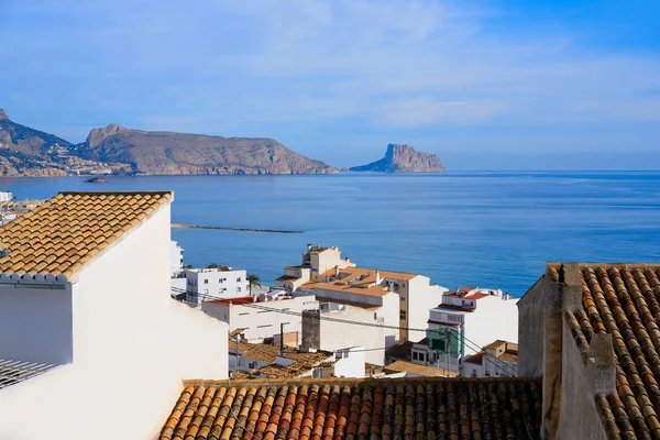 Altea Λευκό Χωριό Ορίζοντα Στο Αλικάντε Στη Μεσόγειο Ισπανία — Φωτογραφία Αρχείου