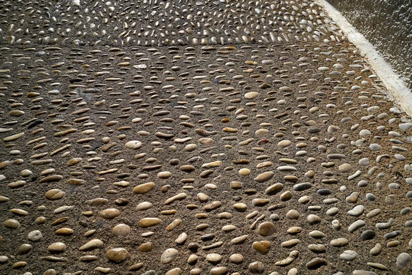 Suelo Altea Balanceo Mosaico Piedra Sobre Suelos Alicante España —  Fotos de Stock