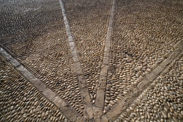 Suelo Altea Balanceo Mosaico Piedra Sobre Suelos Alicante España — Foto de Stock