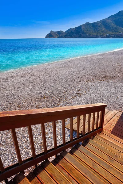 Spiaggia Altea Cap Blanc Accanto Playa Albir Alicante Spagna Costa — Foto Stock