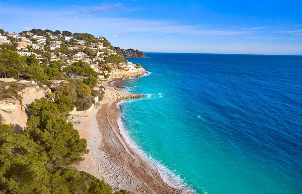 来自阿利坎特的 Benissa Cala Baladrar 海滩天线也是西班牙的 Benisa — 图库照片