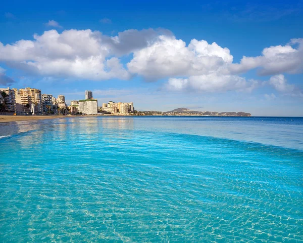 Playa Ямки Пляж Місті Calpe Аліканте Іспанії Також Леванте Calp — стокове фото