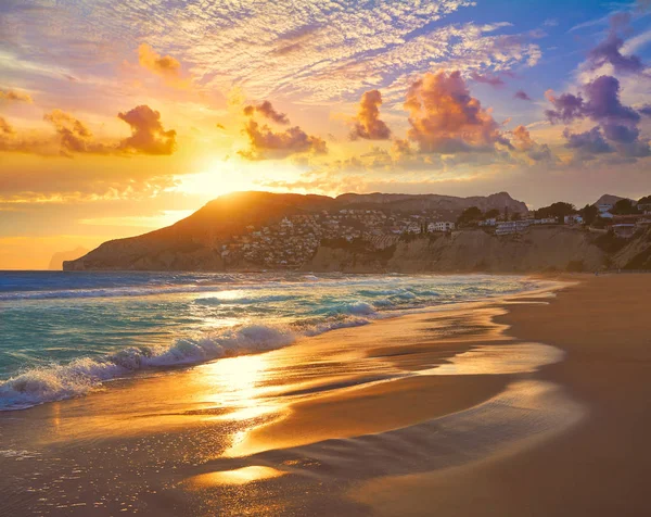 Playa Del Arenal Bol Calpe También Calp Alicante España Costa —  Fotos de Stock