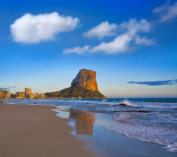 Arenal Bol Beach Calpe Calp Auch Calp Alicante Von Spanien — Stockfoto