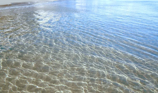 Clear Transparent Beach Water Shore Costa Blanca Alicante — Stock Photo, Image