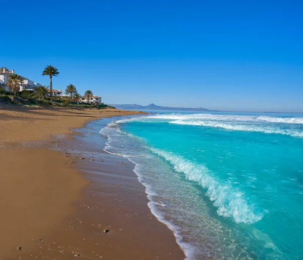 Denia Las Marinas Les Bovetes Strand Alicante Von Spanien — Stockfoto