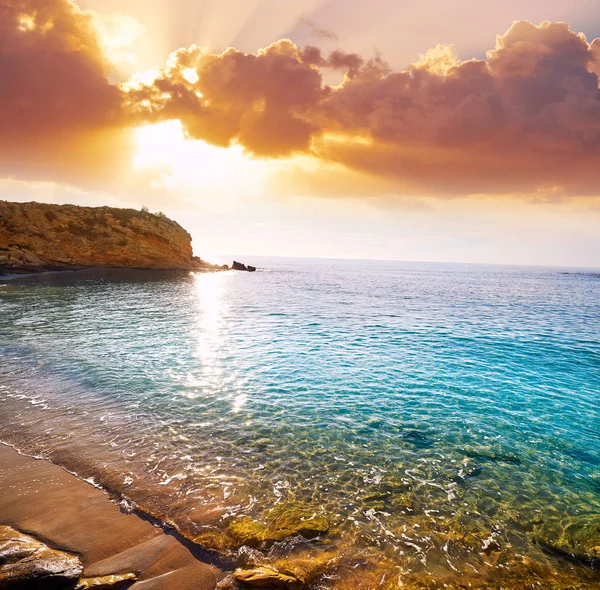 Campello Alicante Cala Coveta Fuma ชายหาดในสเปนท Costa Blanca — ภาพถ่ายสต็อก