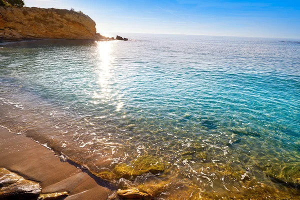 Παραλία Καμπέγιο Του Αλικάντε Cala Coveta Fuma Στην Ισπανία Κόστα — Φωτογραφία Αρχείου