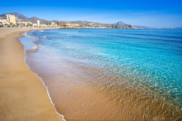 Campello Alicante Carrer Mar Plage Espagne Sur Costa Blanca — Photo