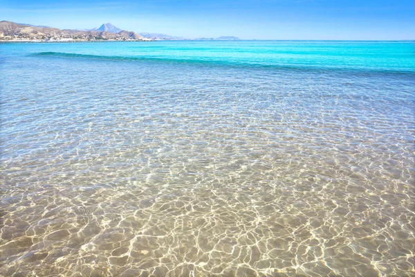 Spiaggia Campello Alicante Carrer Mar Spagna Costa Blanca — Foto Stock