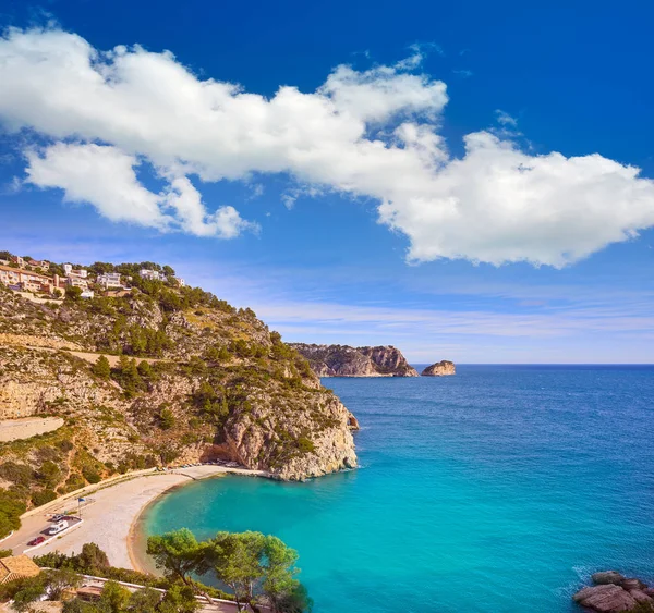 Praia Granadella Mediterrâneo Javea Também Xabia Alicante Espanha — Fotografia de Stock