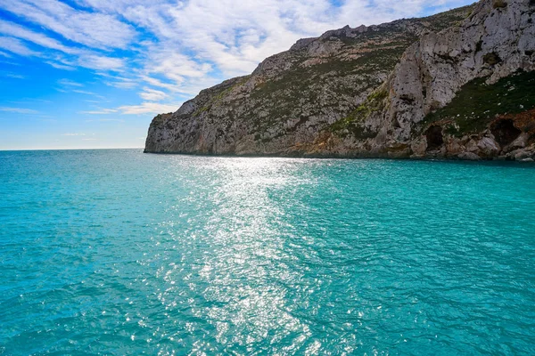 Granadella Pláž Javea Středozemní Také Xabia Alicante — Stock fotografie