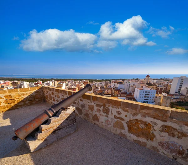 Cannone Del Castello Guardamar Del Segura Alicante Spagna — Foto Stock