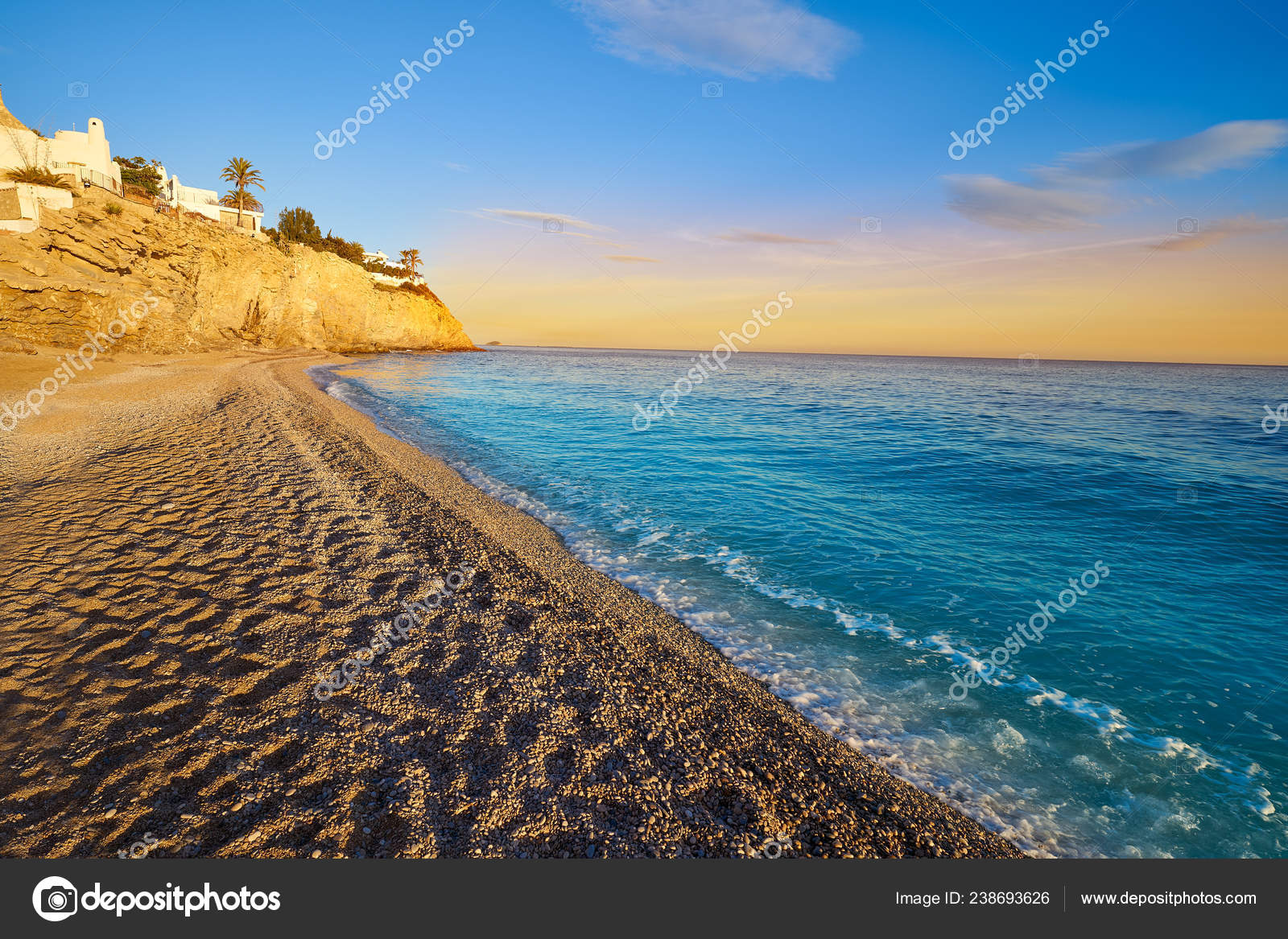 Esparrello Beach Playa Villajoyosa Alicante Spain Also Asparrallo