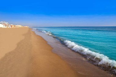 Guardamar del Segura merkezi plaj Alicante İspanya Costa Blanca