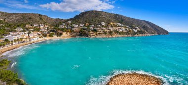 Moraira Teulada Alicante İspanya Costa blanca adlı el Portet beach