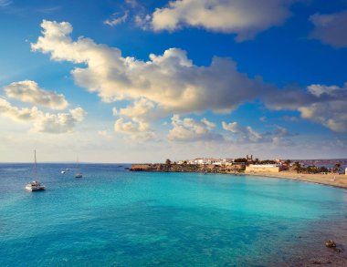 Nova Tabarca beach Alicante, İspanya