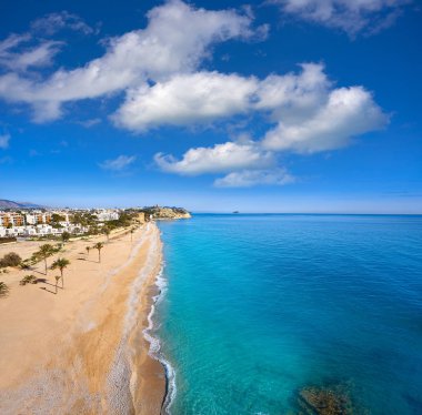 Paradis veya Paraiso beach playa Vila Joiosa Alicante, İspanya da Costa Blanca Villajoyosa