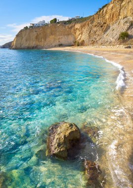 Bol da Bon nou plaj Villajoyosa Alicante da Nou İspanya Costa Blanca Vilajoiosa