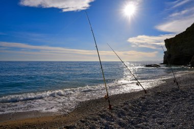 Paradis veya Paraiso beach playa Vila Joiosa Alicante, İspanya da Costa Blanca Villajoyosa
