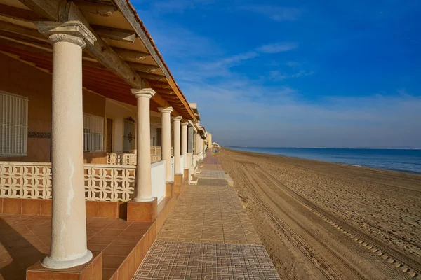 瓜尔达马尔 德尔塞古拉海滩房屋在西班牙阿利坎特在科斯塔布兰卡 — 图库照片