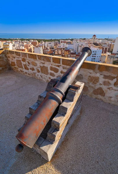 Guardamar Del Segura Zamek Armaty Alicante Hiszpania — Zdjęcie stockowe