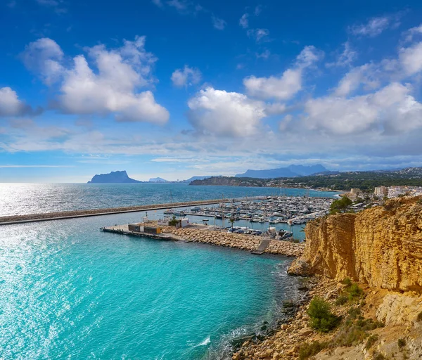 Moraira Plaży Portitxolet Alicante Miejscowości Teulada Hiszpanii — Zdjęcie stockowe