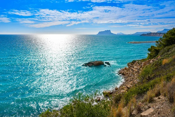 Portet Strand Der Moraira Von Teulada Bei Alicante Spanien Costa — Stockfoto