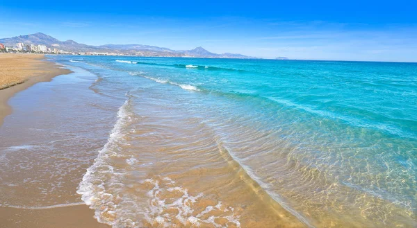 San Juan Alicante Strand Playa Aan Costa Blanca Van Spanje — Stockfoto