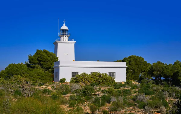 Φάρο Ντε Σάντα Πόλα Φάρος Στο Αλικάντε Κόστα Μπλάνκα Ισπανία — Φωτογραφία Αρχείου