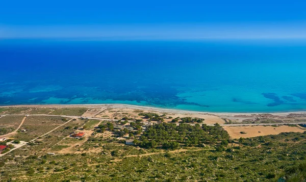 Santa Pola Kaap Luchtfoto Alicante Spanje Aan Costa Blanca — Stockfoto