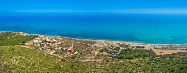 Santa Pola Kaap Luchtfoto Alicante Spanje Aan Costa Blanca — Stockfoto