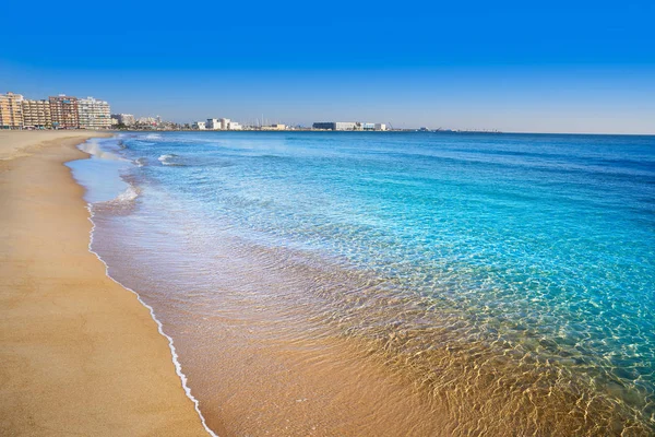 Santa Pola Strand Van Gran Playa Lisa Alicante Spanje Aan — Stockfoto