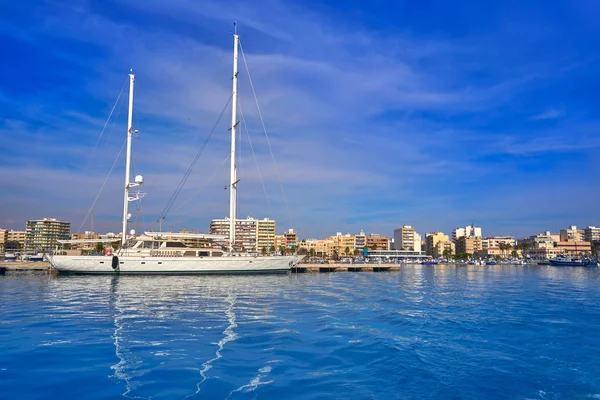 Porto Santa Pola Skyline Alicante Espanha — Fotografia de Stock