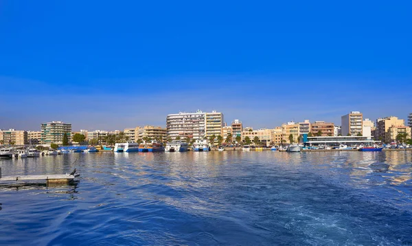 Santa Pola Hafen Und Skyline Alicante Von Spanien — Stockfoto