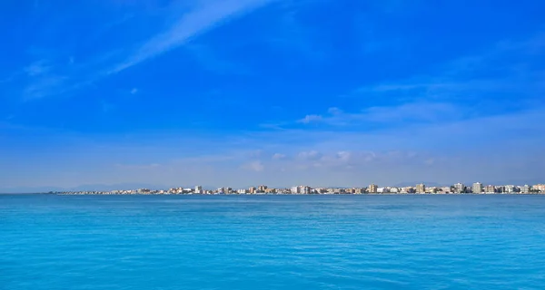 Haven Van Santa Pola Skyline Alicante Spanje — Stockfoto