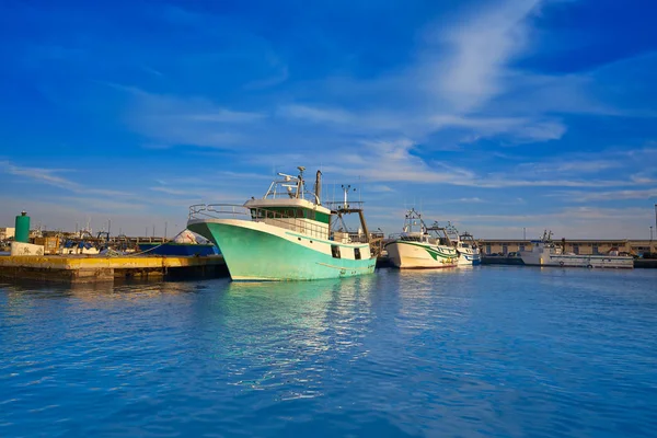 西班牙阿利坎特的圣波拉港渔船 — 图库照片