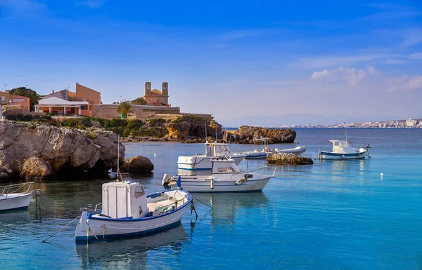 Nova Tabarca Eiland Haven Alicante Spanje — Stockfoto
