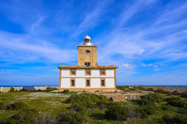 Lighthouse Faro Nova Tabarca Island Alicante Spain — Stock Photo, Image