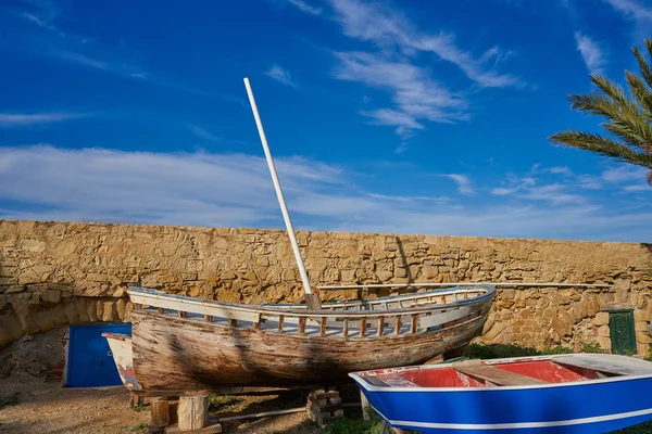 Altes Boot Nova Tabarca Insel Alicante Spanien — Stockfoto