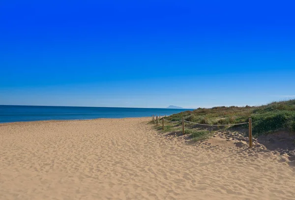 瓦伦西亚的巴维内斯海滩 位于西班牙的地中海 — 图库照片