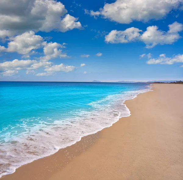 Playa Tavernes Valldigna Valencia Mar Mediterráneo España — Foto de Stock