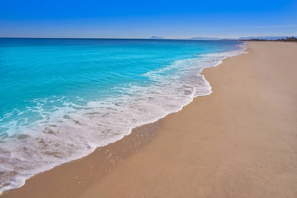 瓦伦西亚的巴维内斯海滩 位于西班牙的地中海 — 图库照片
