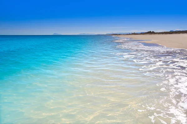 Spiaggia Tavernes Valldigna Valencia Nel Mar Mediterraneo Spagna — Foto Stock